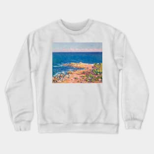 The Mediterranean by Claude Monet Crewneck Sweatshirt